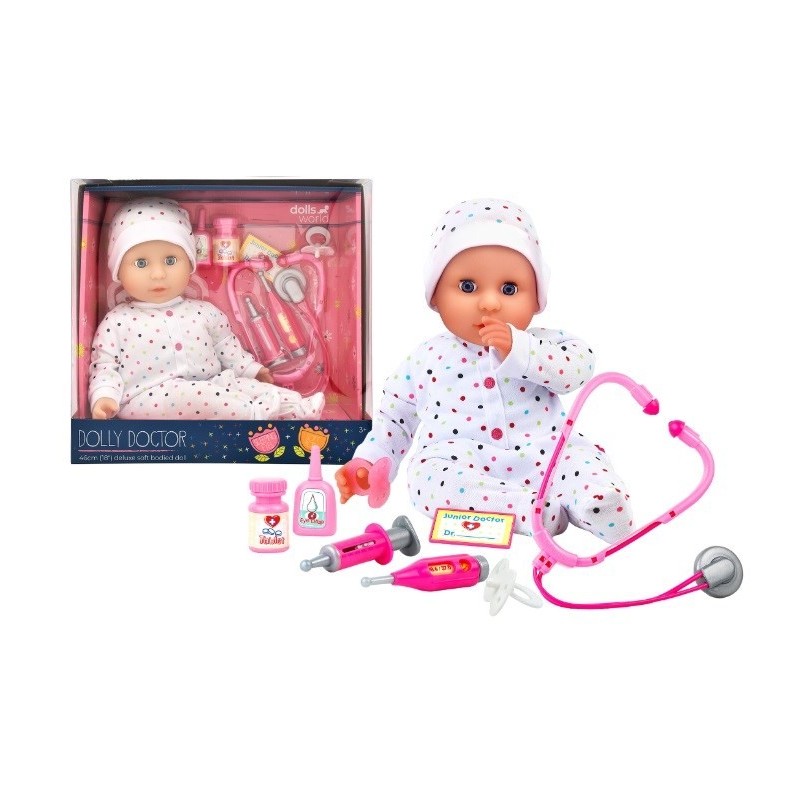 DollsWorld lalka Dolly Doctor 46cm 78502 85027