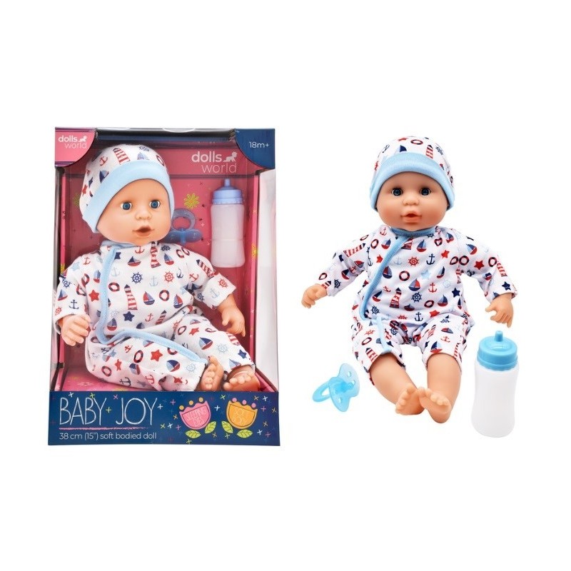 DollsWorld lalka baby Joy 38cm ubr.bia 78314 83146