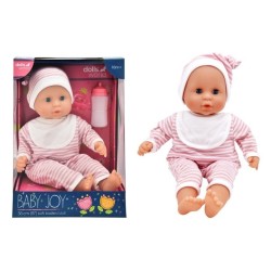 DollsWorld lalka baby Joy 38cm ubr.w paski 78310