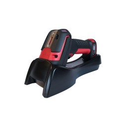 Zestaw USB: bezprzewodowy. Ultra wytrzymały/przemysłowy. 1D, PDF417, 2D, XR (FlexRange™). Czerwony skaner (1991iXR-3), baza do