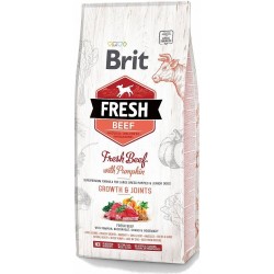 BRIT Fresh Beef & Pumpkin Puppy Large Growth & Joints - sucha karma z wołowiną i dynią dla szczeniąt ras dużych - 12 kg