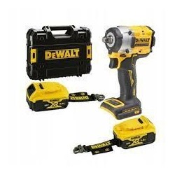 DEWALT.KLUCZ UDAROWY 1/2" 18V DCF921P2LRT 406Nm 2x5,0Ah TSTAK PIERŚCIEŃ, BEZ ŁADOWARKI, LANYARD READY ...