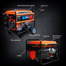 Extralink Agregat prądotwórczy EGH-7000 hybrydowy, 7kW