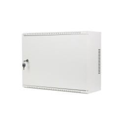 Szafa instalacyjna Lanberg rack wisząca 19" 4U+3U 540x200 niskoprofilowa szara (złożona)