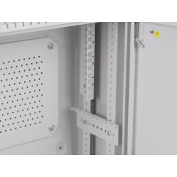Szafa instalacyjna Lanberg rack wisząca 19" 4U+3U 540x200 niskoprofilowa szara (złożona)