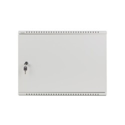Szafa instalacyjna Lanberg rack wisząca 19" 4U+3U 540x200 niskoprofilowa szara (złożona)