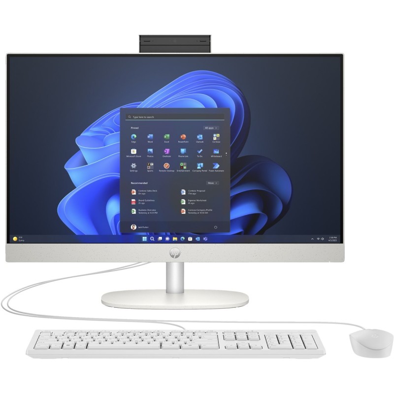 HP ProOne 240 G10 AIO i5-1335U 23,8"FHD 16GB DDR4 3200 SSD512 Intel Iris Xe Graphics W11Pro White 3Y OnSite White