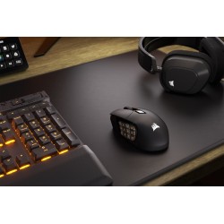 Corsair SCIMITAR ELITE WIRELESS myszka Gaming Po prawej stronie RF Wireless + Bluetooth + USB Type-C Optyczny 26000 DPI
