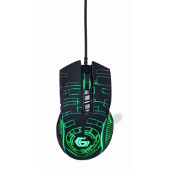 GEMBIRD GAMINGOWA MYSZ Z PODŚWIETLENIEM RGB USB, CZARNA