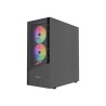 GEMBIRD OBUDOWA FORNAX 4300 MIDI-TOWER (2X USB 3.1, 1X USB 2.0) 4X FAN, CZARNA