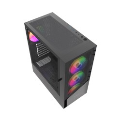 GEMBIRD OBUDOWA FORNAX 4300 MIDI-TOWER (2X USB 3.1, 1X USB 2.0) 4X FAN, CZARNA