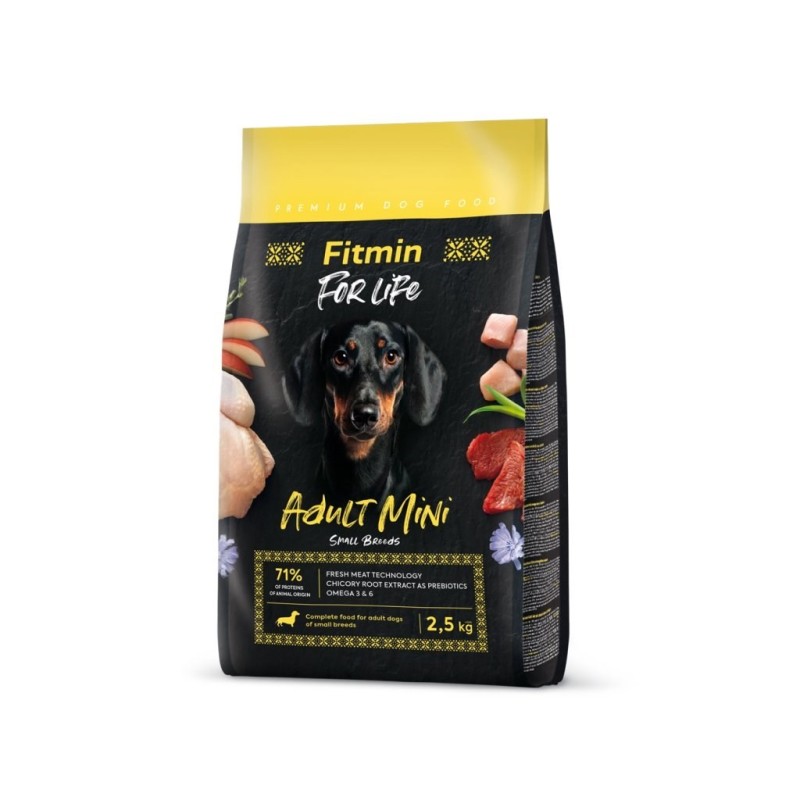 FITMIN Dog For Life Adult Mini - Karma sucha dla psów - 2,5kg