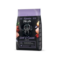 FITMIN Dog For Life Light & Senior - Karma sucha dla psów - 2,5kg