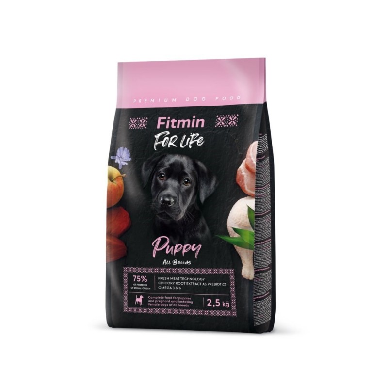 FITMIN Dog For Life Puppy - Karma sucha dla psów - 2,5kg