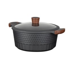 Resto Kitchenware Capella 6,6 l Okrągły Czarny, Drewno