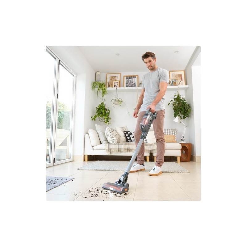 Black & Decker BHFEA18D1 okurzacz na kiju/szczotka elektryczna Odkurzacz stojący 2 w 1 Bateria Suchy Bez worka Szary 2 Ah Black & Decker BHFEA18D1 okurzacz na kiju/szczotka elektryczna Odkurzacz stojący 2 w 1 Bateria Suchy Bez worka Szary 2 Ah