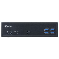 Shuttle DL30N komputer typu barebone Wielkość PC 1.35L Czarny N100