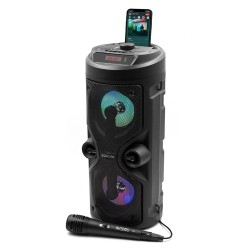 SQUEAK GŁOŚNIK KARAOKE HARMONY BLUETOOTH 5.0, RADIO FM, MICROSD, AUX, USB SQ1004