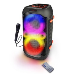 ESPERANZA GŁOŚNIK BT FM LED RGB KARAOKE SINGER EP156