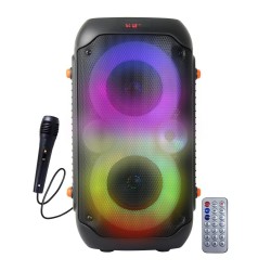 ESPERANZA GŁOŚNIK BT FM LED RGB KARAOKE SINGER EP156