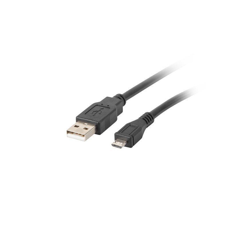 Kabel Lanberg CA-USBM-10CC-0018-BK (USB 2.0 M - Micro USB M 1,8m kolor czarny)