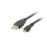 Kabel Lanberg CA-USBM-10CC-0018-BK (USB 2.0 M - Micro USB M 1,8m kolor czarny)