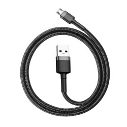 Kabel Baseus cafule CAMKLF-BG1 (USB M - Micro USB M 1m kolor szaro-czarny)