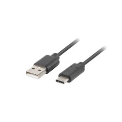 Kabel Lanberg QC 3.0 CA-USBO-20CU-0010-BK (USB 2.0 typu A - USB typu C 1m kolor czarny)