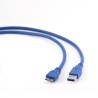 Kabel GEMBIRD CCP-MUSB3-AMBM-0.5M (USB M - Micro USB M 0,50m kolor niebieski)