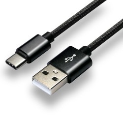 Kabel zasilający everActive CBB-1CB (USB - USB typu C 1m kolor czarny)