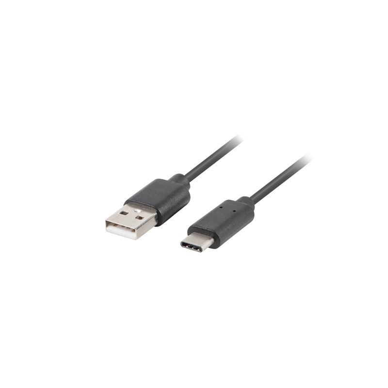 Kabel Lanberg QC 3.0 CA-USBO-20CU-0018-BK (USB 2.0 typu A - USB typu C 1,8m kolor czarny)