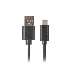 Kabel Lanberg QC 3.0 CA-USBO-20CU-0018-BK (USB 2.0 typu A - USB typu C 1,8m kolor czarny)