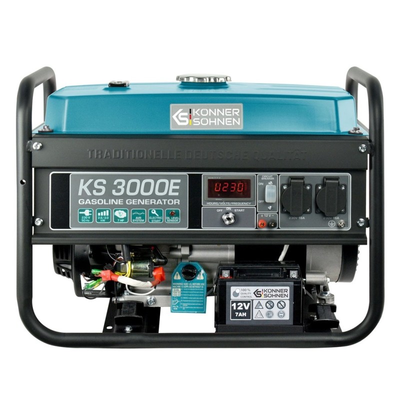 KÖNNER & SÖHNEN GENERATOR PRĄDOTWÓRCZY BENZYNOWY 2,6kW 230V KS 3000E, ROZRUCH ELEKTRYCZNY KÖNNER & SÖHNEN GENERATOR PRĄDOTWÓRCZY BENZYNOWY 2,6kW 230V KS 3000E, ROZRUCH ELEKTRYCZNY