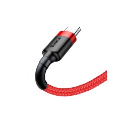 Kabel Baseus Cafule CATKLF-A09 (USB 2.0 - USB typu C 0,50m kolor czerwony)