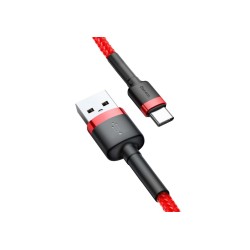 Kabel Baseus Cafule CATKLF-A09 (USB 2.0 - USB typu C 0,50m kolor czerwony)