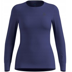 Bielizna termoaktywna z długim rękawem Odlo BL TOP crew neck l/s ACTIVE WARM roz. S Niebieska
