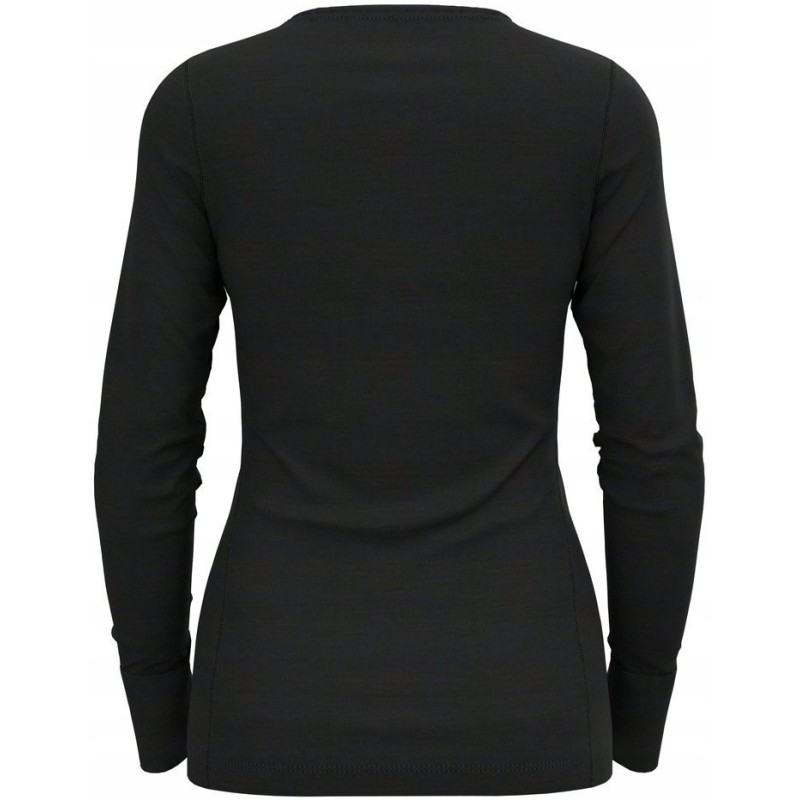 Koszulka damska Odlo BL TOP crew neck l/s MERINO 200 roz. S Czarna Koszulka damska Odlo BL TOP crew neck l/s MERINO 200 roz. S Czarna