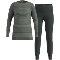 Bielizna termoaktywna - zestaw Odlo Set ACTIVE WARM Special Set roz. M Szara
