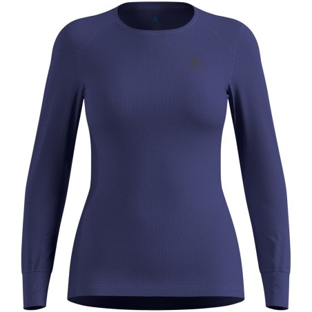 Bielizna termoaktywna z długim rękawem Odlo BL TOP crew neck s/s ACTIVE WARM roz. L Niebieska