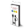 Kabel SAVIO CL-128 (Micro USB typu B, USB typu C - USB 2.0 typu A 1m kolor czarny)