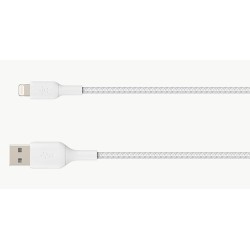 Kabel Belkin BoostCharge Braided Lightning to USB-A Cable 15cm oplot White