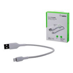 Kabel Belkin BoostCharge Braided Lightning to USB-A Cable 15cm oplot White