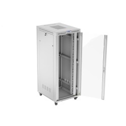 LANBERG SZAFA STOJĄCA RACK 19" 42U 800X1000 SZARA DRZWI SZKLANE LCD V2 (FLAT PACK)
