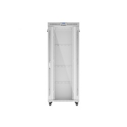 LANBERG SZAFA STOJĄCA RACK 19" 42U 800X1000 SZARA DRZWI SZKLANE LCD V2 (FLAT PACK)