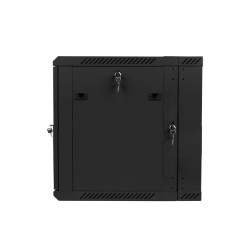 Szafa instalacyjna rack wisząca dwusekcyjna 19" 12U 600x600 czarna Lanberg (flat pack)