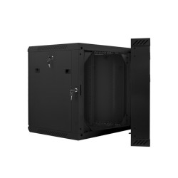 Szafa instalacyjna rack wisząca dwusekcyjna 19" 12U 600x600 czarna Lanberg (flat pack)