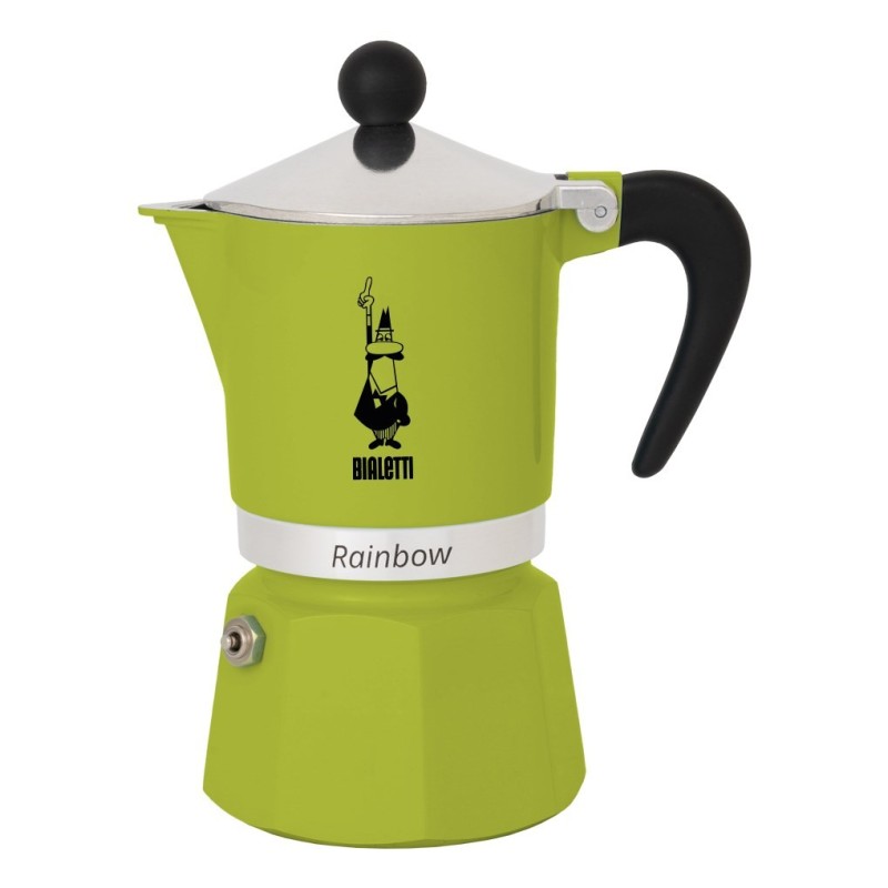 Bialetti Rainbow Kawiarka moka Czarny, Zielony Bialetti Rainbow Kawiarka moka Czarny, Zielony