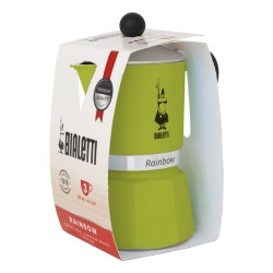 Bialetti Rainbow Kawiarka moka Czarny, Zielony