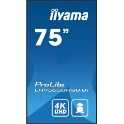 Monitor Iiyama Display Public 75 LH7565UHSB-B1 UHD