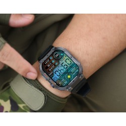 Denver SWC-191B smartwatch / zegarek sportowy 4,98 cm (1.96") IPS Cyfrowy 320 x 386 px Ekran dotykowy Czarny